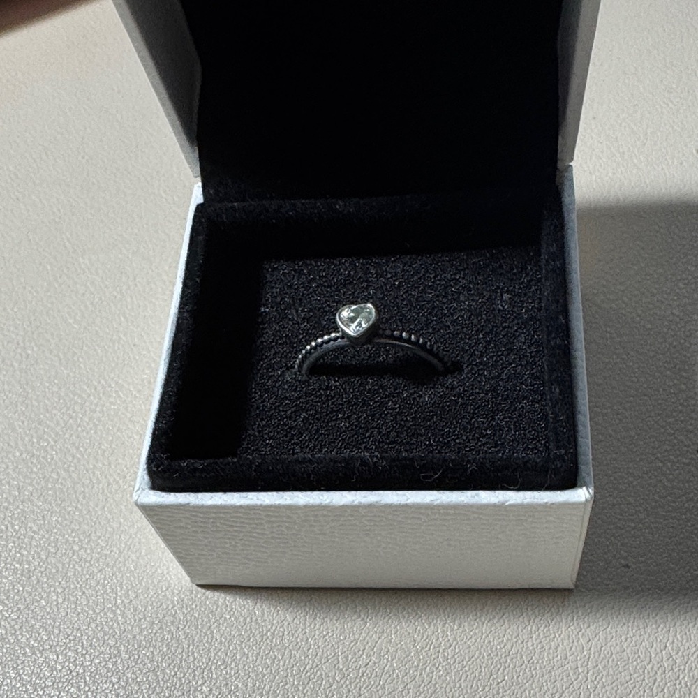 Pandora Silver Heart Ring